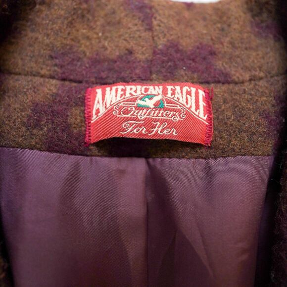 American Eagle Wool Boho Southwest Aztec Blazer Jacket Coat - Women's Large - Picture 2 of 8